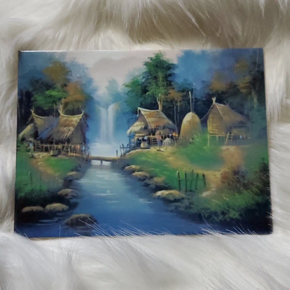 Unique laser imprinted tile artwork
